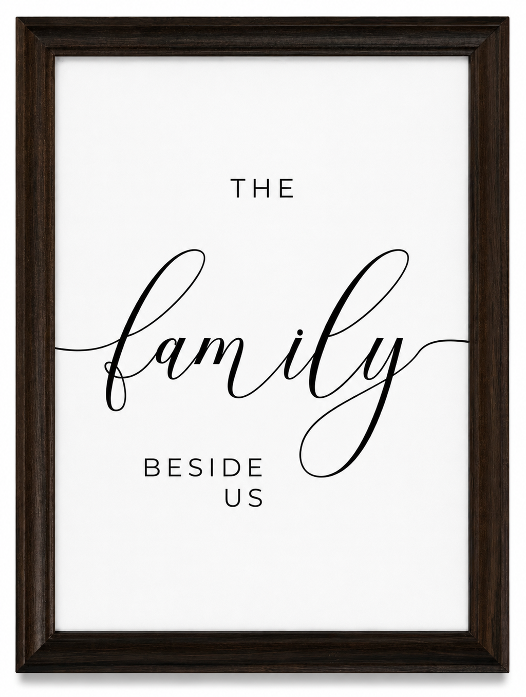 Bless the Food, Family & Love — 3-Piece Dining Prayer Set | 12×16 Dark Oak Framed Wall Art