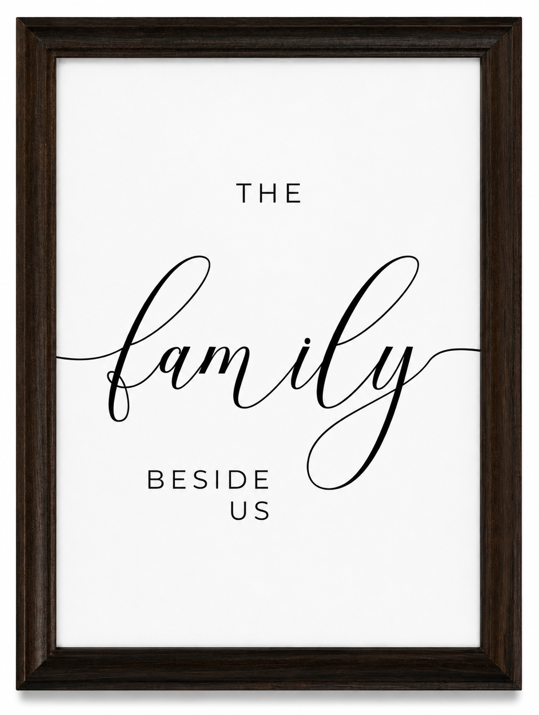 Bless the Food, Family & Love — 3-Piece Dining Prayer Set | 12×16 Dark Oak Framed Wall Art