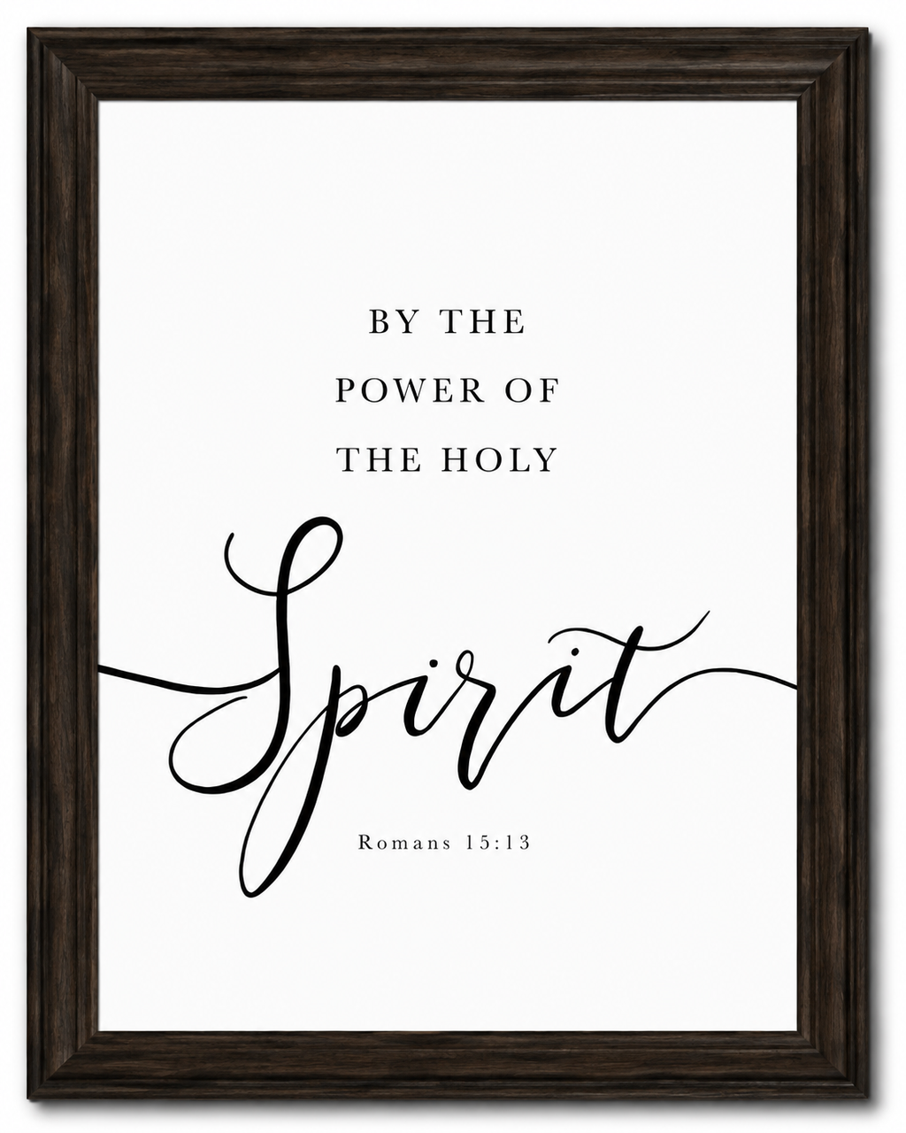 The Hope Collection™ | Romans 15:13 Dark Oak Framed Wall Art Set 12x16"