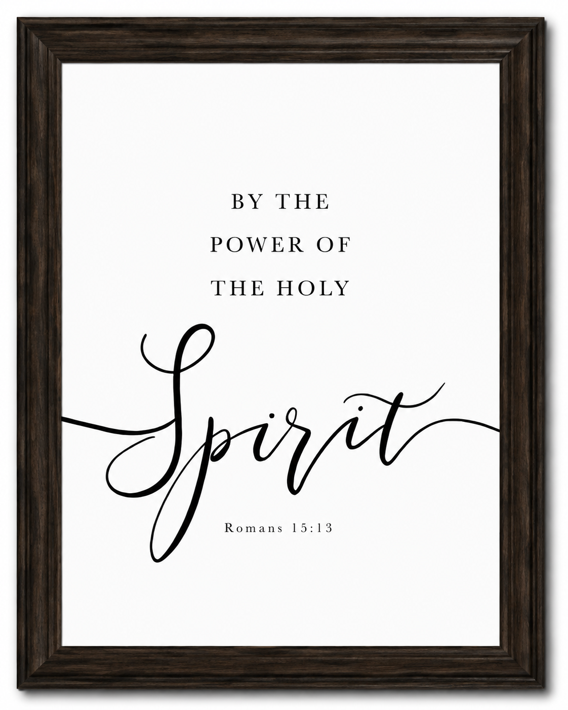 The Hope Collection™ | Romans 15:13 Dark Oak Framed Wall Art Set 12x16"