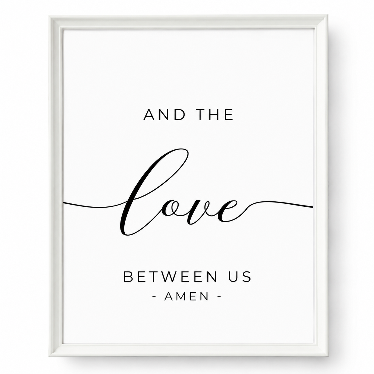 Bless the Food, Family & Love — 3-Piece Dining Prayer Set | 12×16 White Framed Wall Art