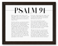 Psalm 91 — He Is My Refuge | 12×16 Dark Oak Framed Scripture Wall Art