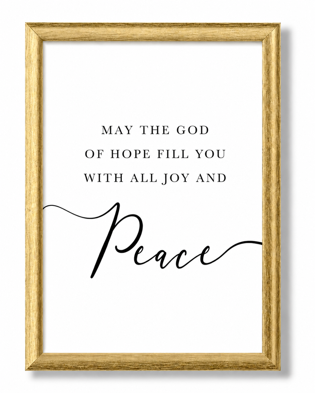The Hope Collection™ | Romans 15:13 Gold XL Wall Set 24x36"