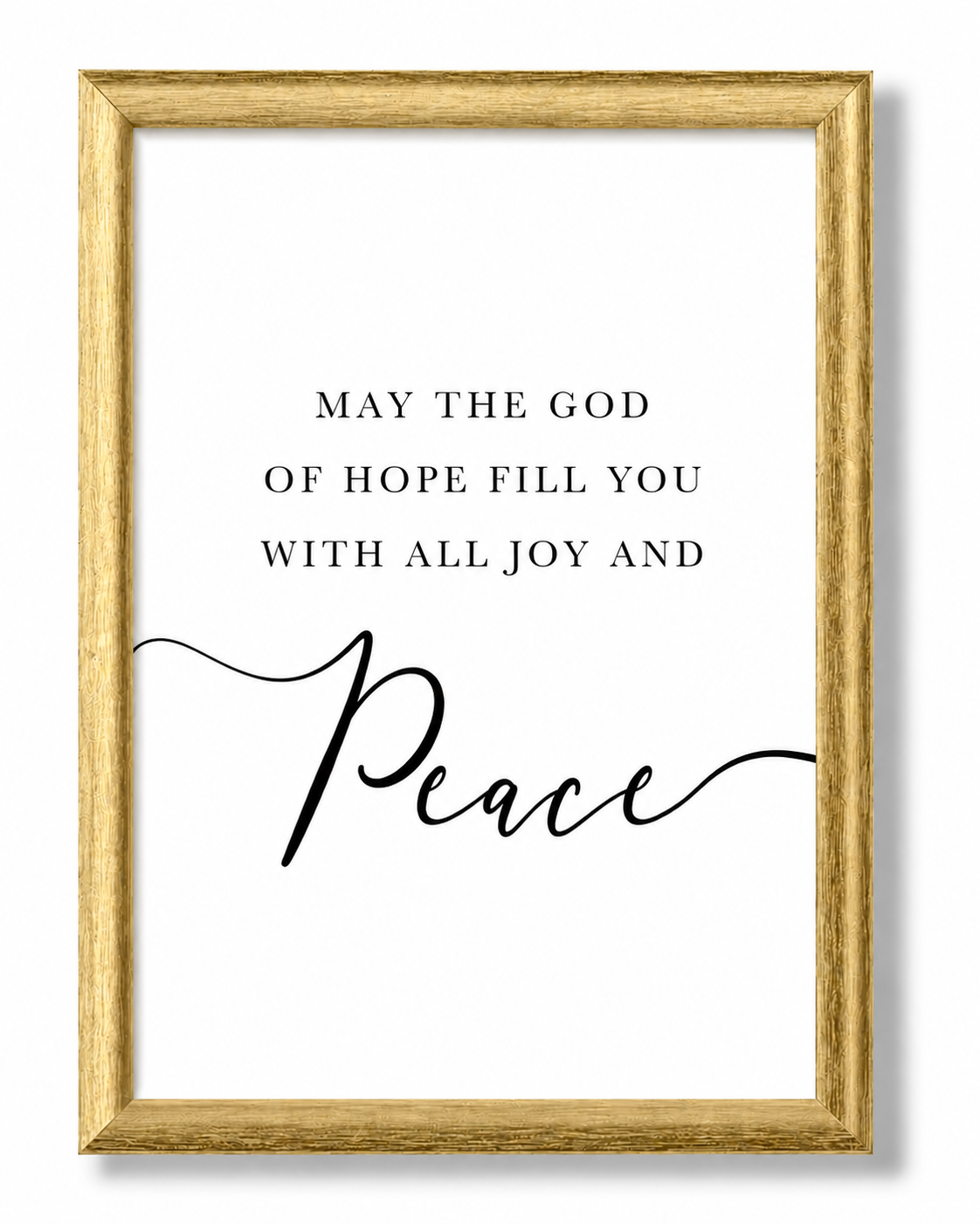 The Hope Collection™ | Romans 15:13 Gold XL Wall Set 24x36"